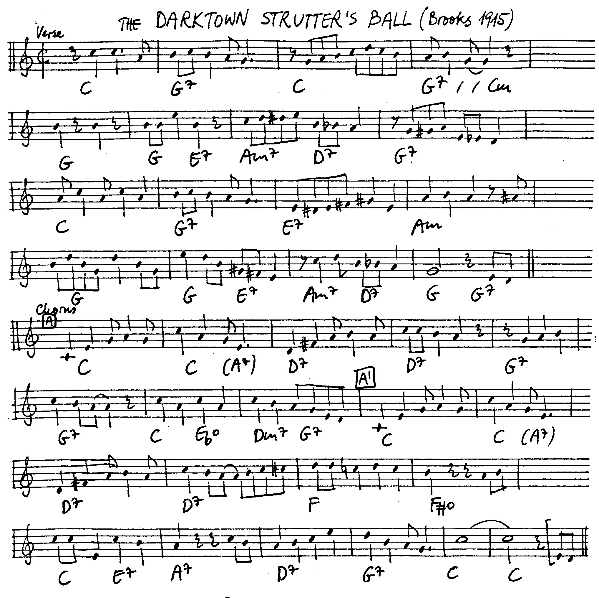 darktown strutters ball leadsheet – book us for your next 20s or gatsby event